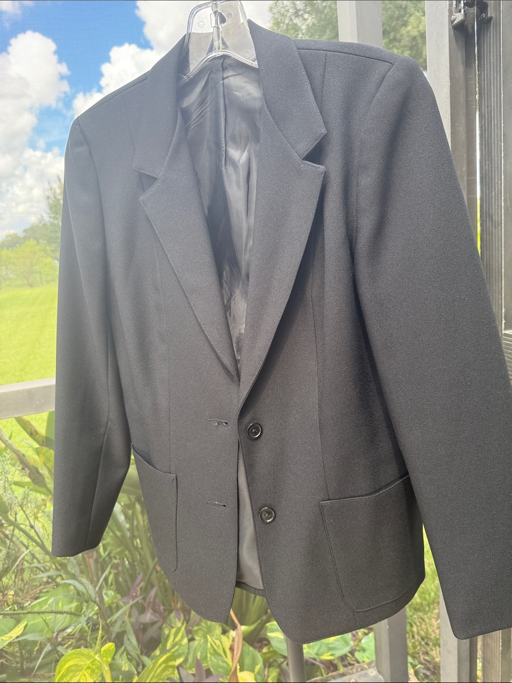Women's vintage 1960 Black Tailored Blazer - Timeless Single-Breasted Jacket